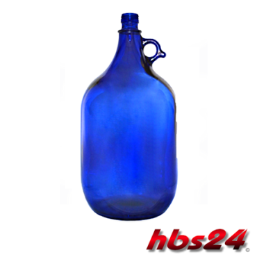Glasballon blau 5 Liter