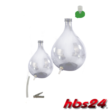 Weinballons mit Auslauf Kunststoff by hbs24